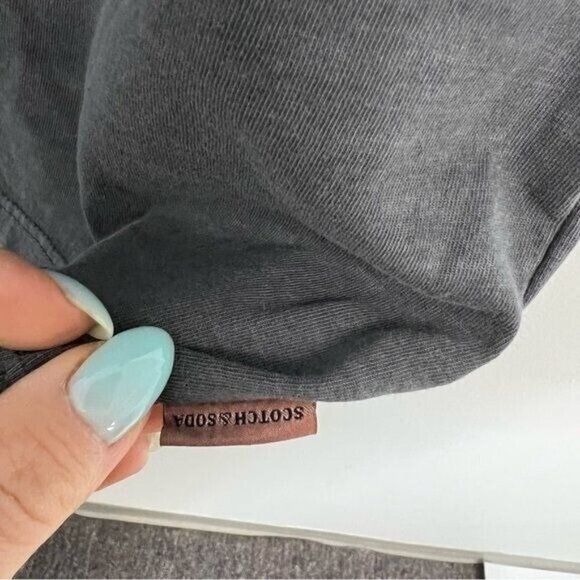 SCOTCH & SODA 100% cotton Graphic Garment-dyed graphic T-shirt Men Sz XL - Picture 9 of 11